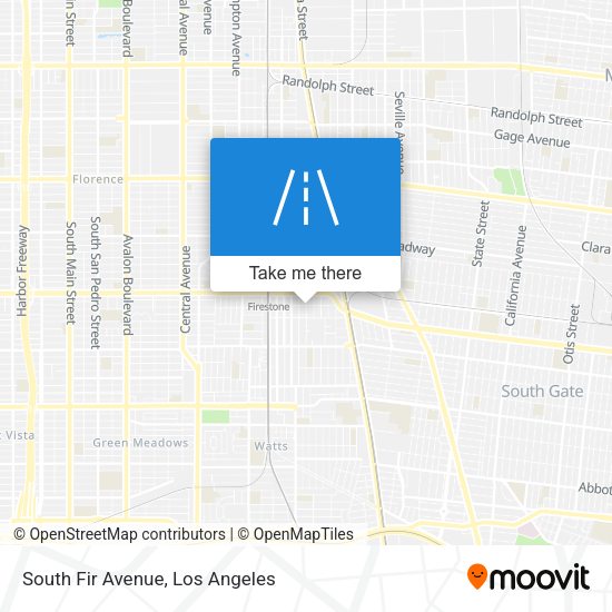 South Fir Avenue map