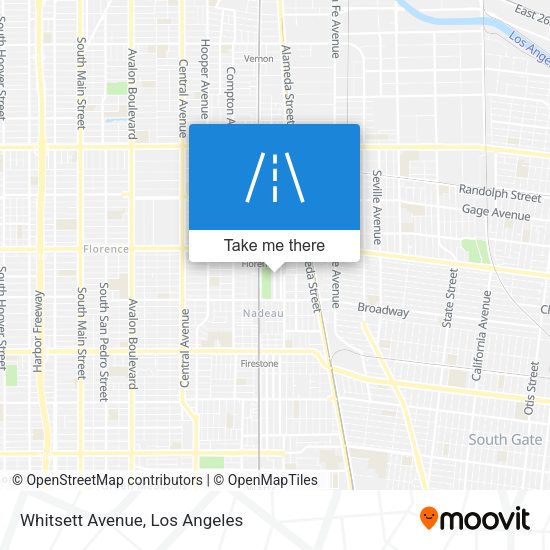 Mapa de Whitsett Avenue