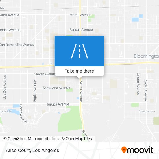 Mapa de Aliso Court