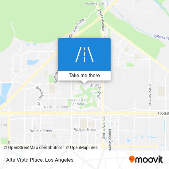 Alta Vista Place map