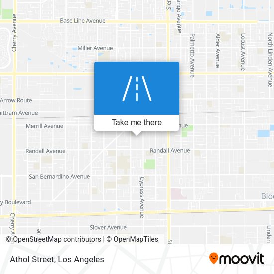 Athol Street map