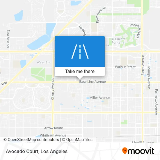 Avocado Court map
