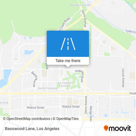 Mapa de Basswood Lane