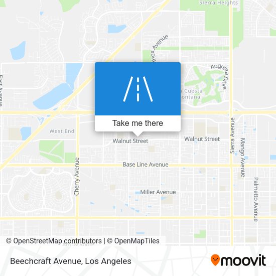 Beechcraft Avenue map