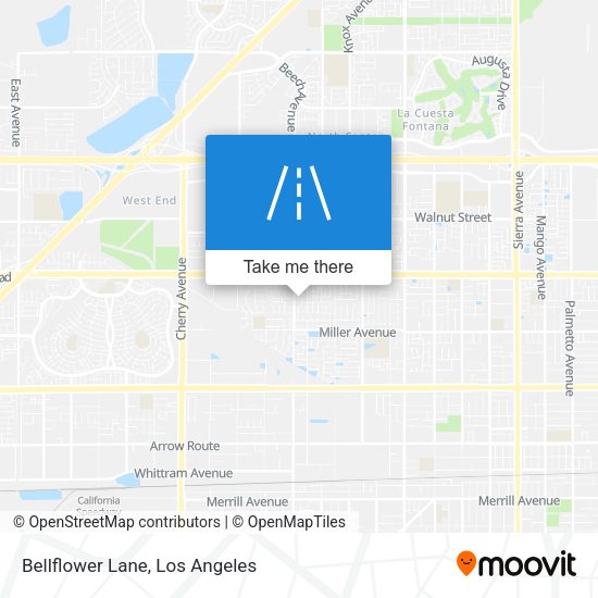 Bellflower Lane map