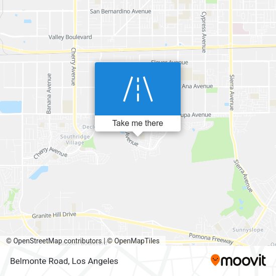 Mapa de Belmonte Road