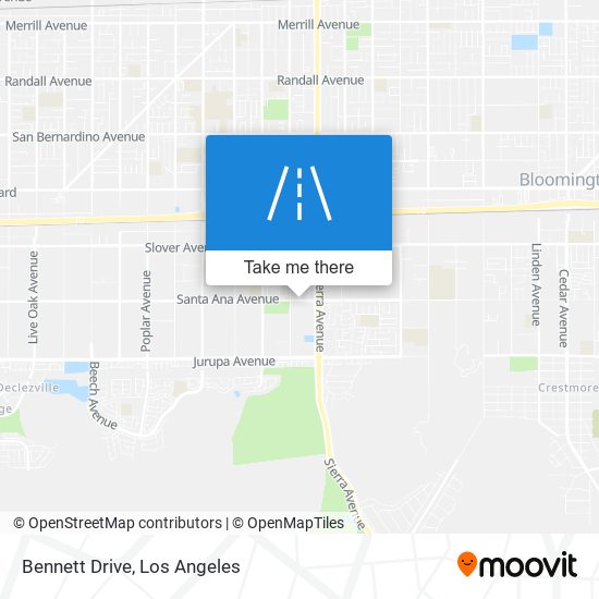 Bennett Drive map