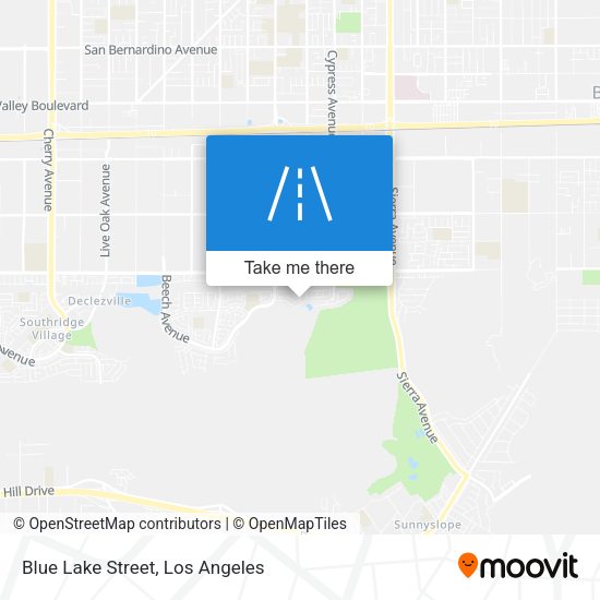 Blue Lake Street map