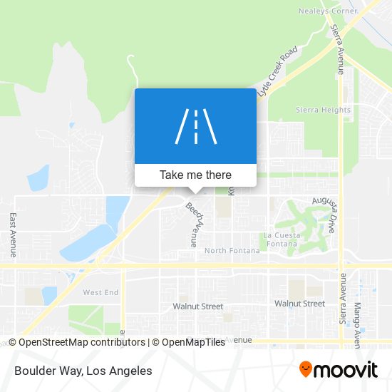 Boulder Way map