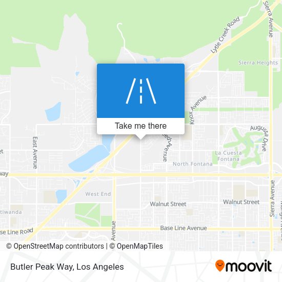 Mapa de Butler Peak Way