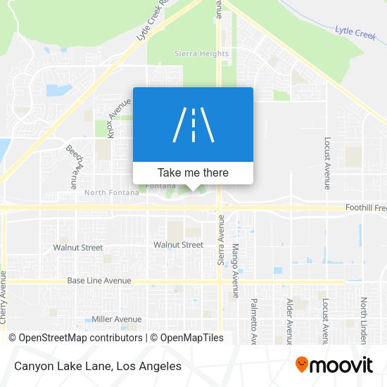 Canyon Lake Lane map