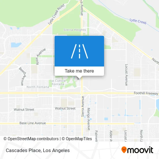 Cascades Place map