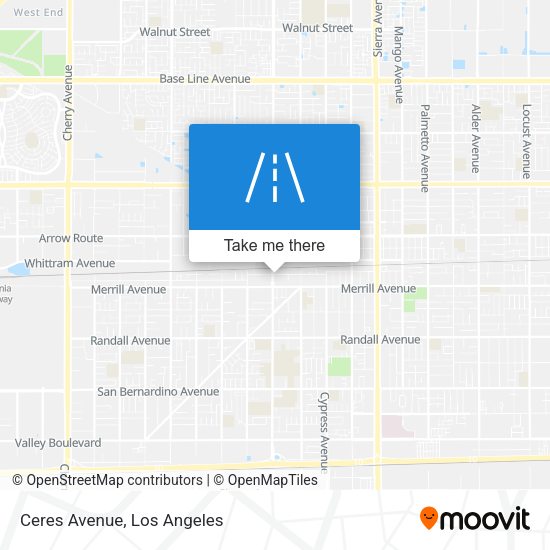Mapa de Ceres Avenue