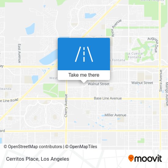 Mapa de Cerritos Place