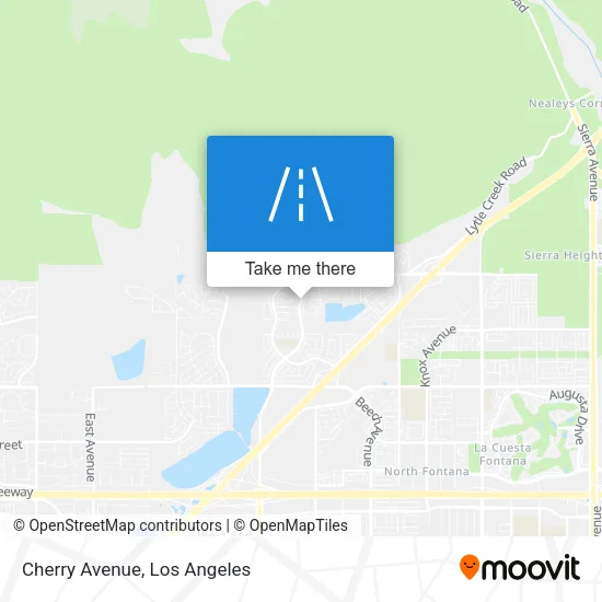 Cherry Avenue map