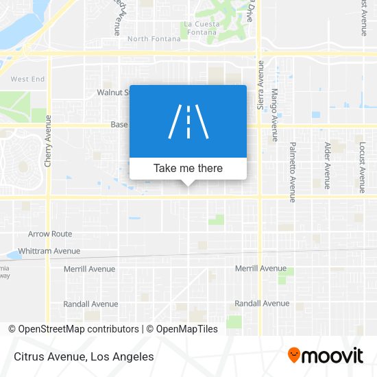 Mapa de Citrus Avenue