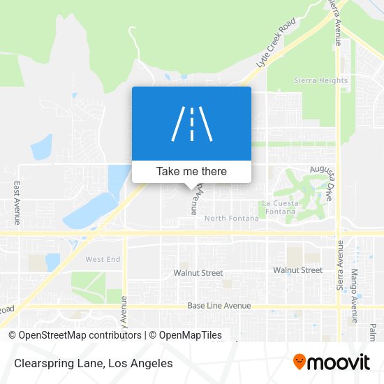 Clearspring Lane map