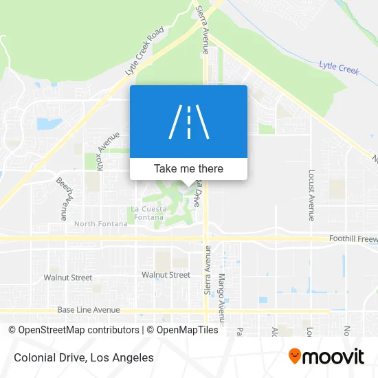 Colonial Drive map