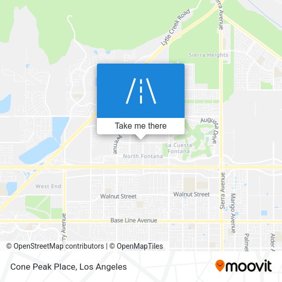 Cone Peak Place map