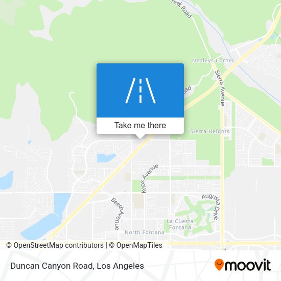 Mapa de Duncan Canyon Road