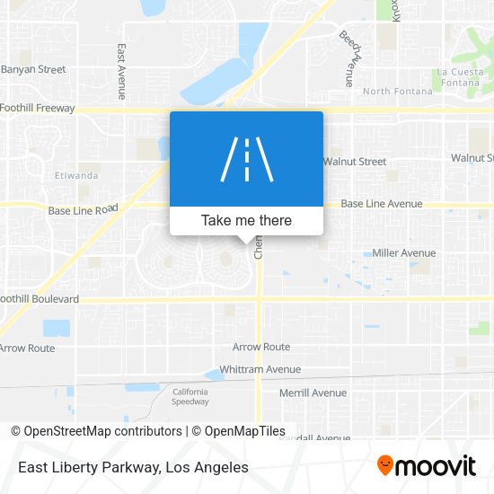 East Liberty Parkway map