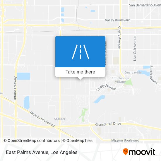 East Palms Avenue map