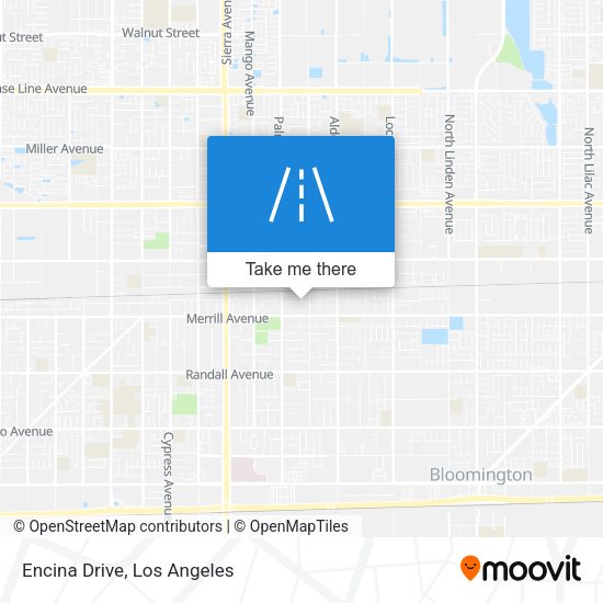 Encina Drive map