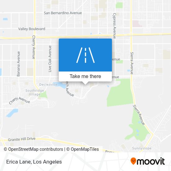 Mapa de Erica Lane