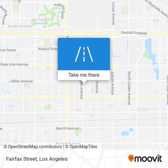 Mapa de Fairfax Street