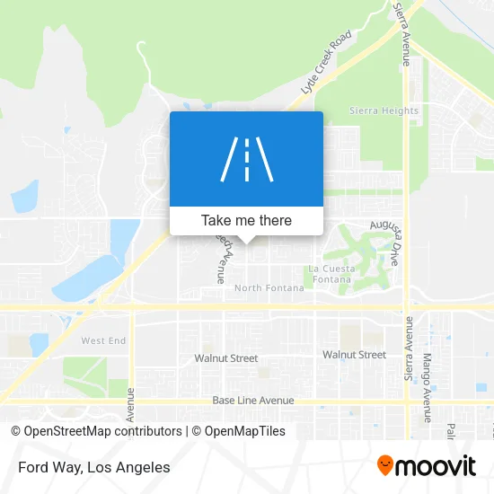 Ford Way map