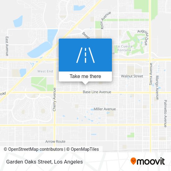Garden Oaks Street map