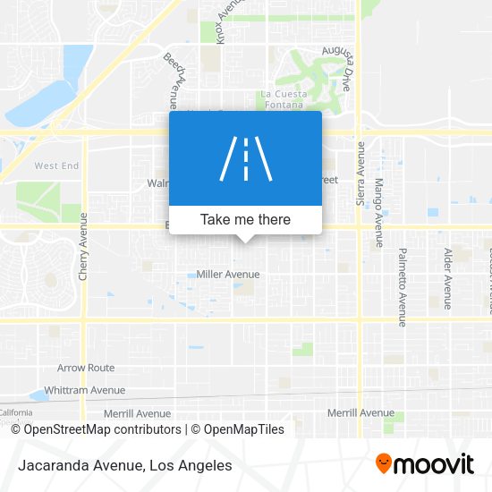 Jacaranda Avenue map