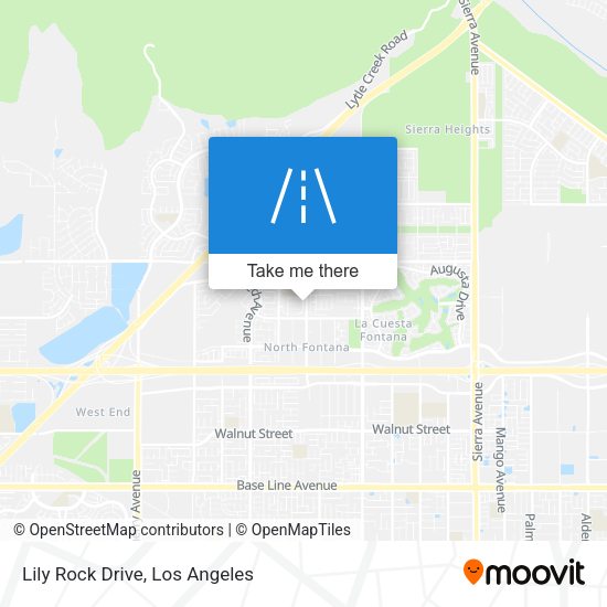 Lily Rock Drive map