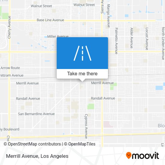 Mapa de Merrill Avenue