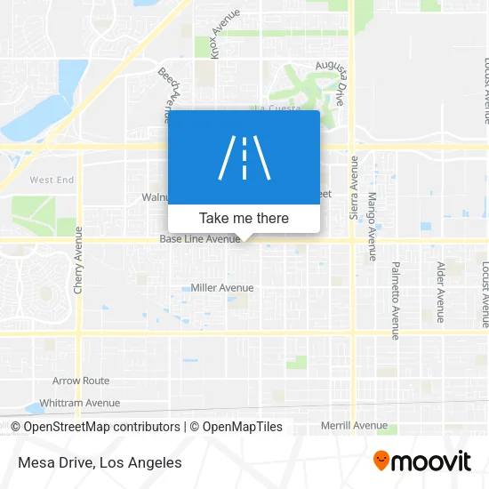 Mesa Drive map