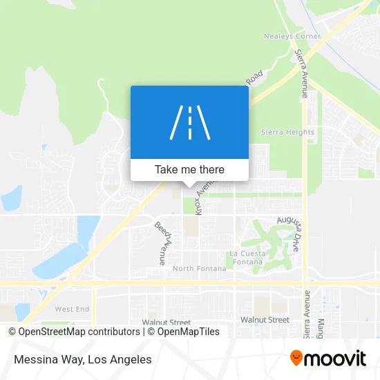 Messina Way map