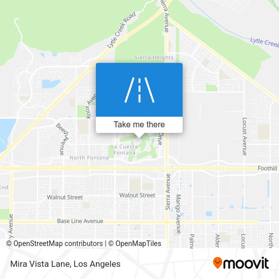 Mapa de Mira Vista Lane