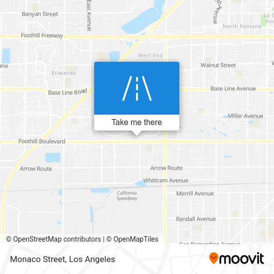 Monaco Street map