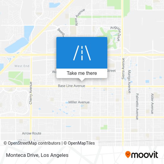 Mapa de Monteca Drive