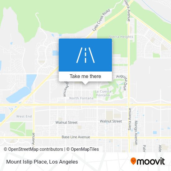 Mapa de Mount Islip Place