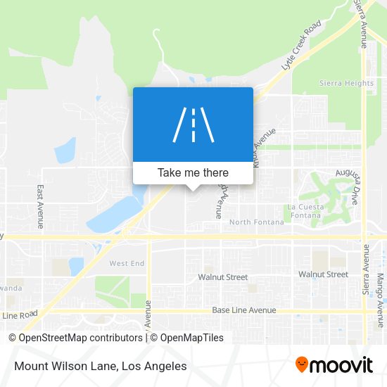 Mount Wilson Lane map