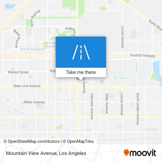 Mapa de Mountain View Avenue