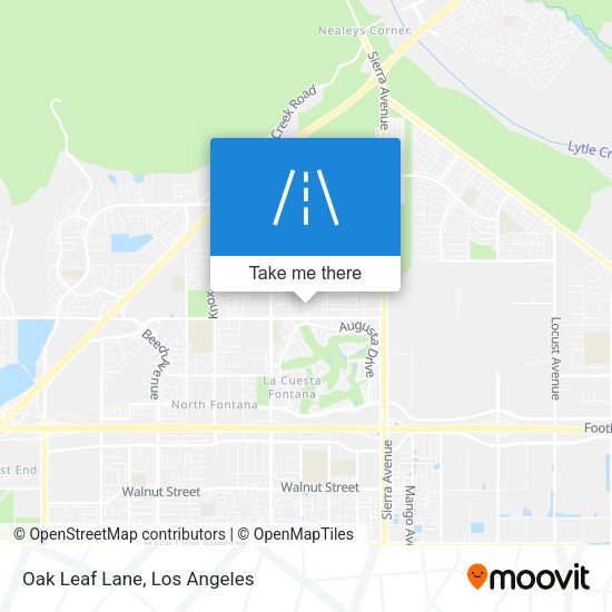 Mapa de Oak Leaf Lane
