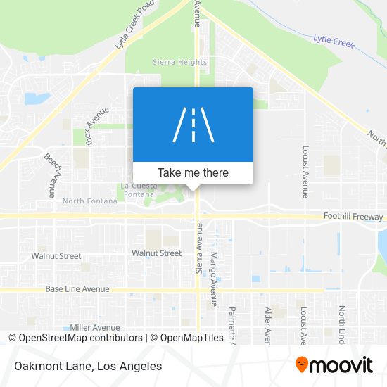 Mapa de Oakmont Lane