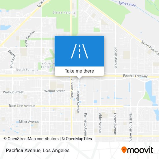 Pacifica Avenue map