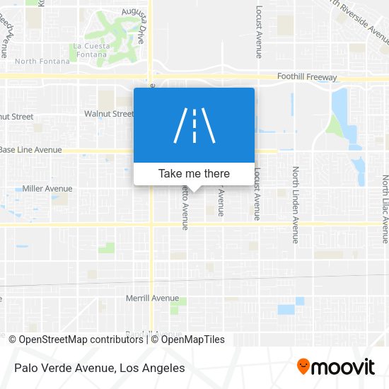 Palo Verde Avenue map