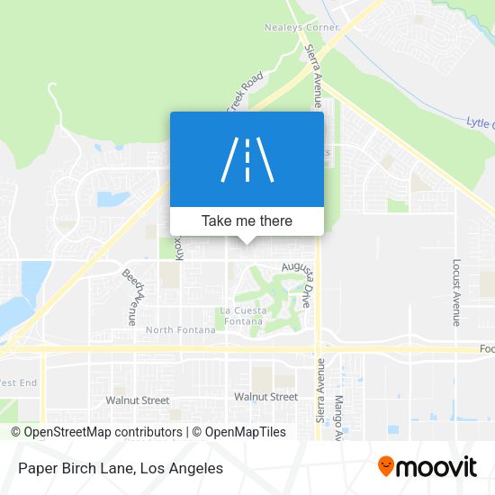 Paper Birch Lane map