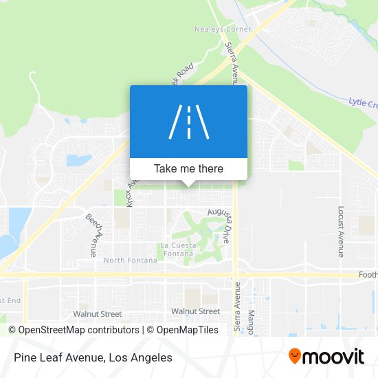 Pine Leaf Avenue map