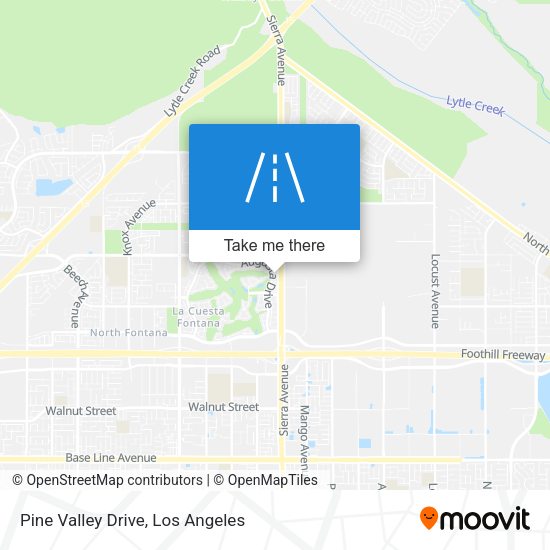 Pine Valley Drive map