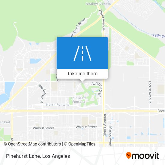 Mapa de Pinehurst Lane
